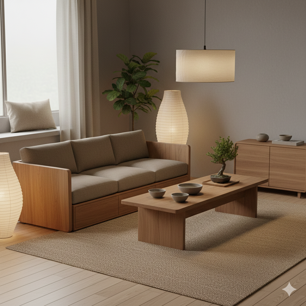 Japandi Natural design style