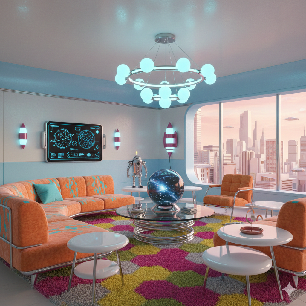 Retro Futurista design style